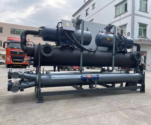 JLSW-200D Zamówiony, chłodzony wodą, śrubkowy sprężarka chłodniczy, sterowanie PLC 100 kW