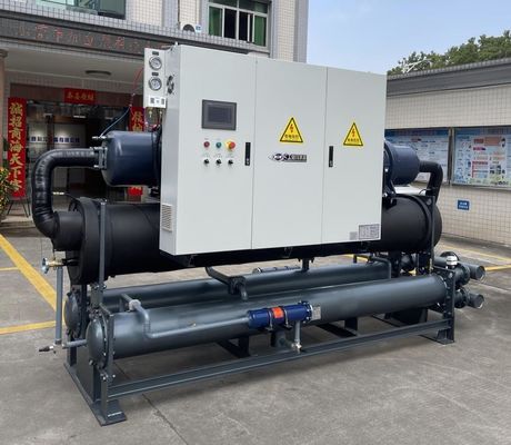 JLSW-200D Zamówiony, chłodzony wodą, śrubkowy sprężarka chłodniczy, sterowanie PLC 100 kW