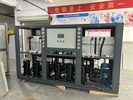 System chłodzenia wodnego chłodzonego wodą kondensator rurki muszli R22/R407C Mikroprocesor chłodniczy sterownik 5-300KW